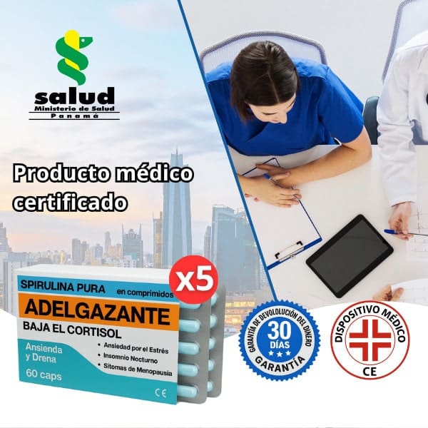 Integratore di spirulina pura per la perdita di peso e il benessere.