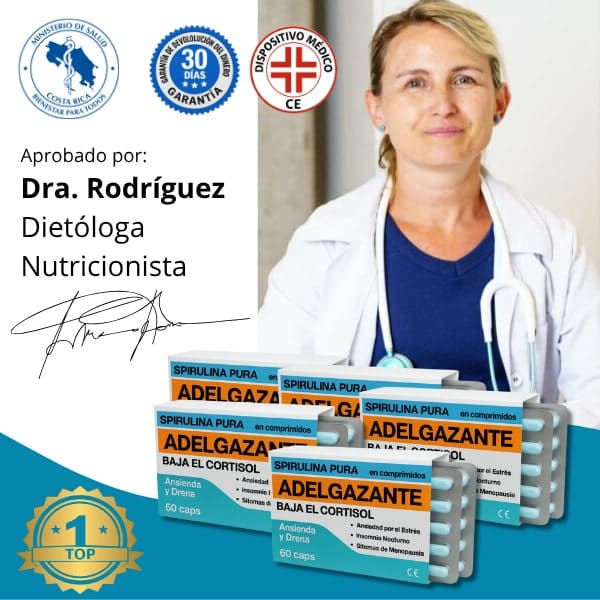 Integratore di spirulina pura per perdita di peso e benessere.