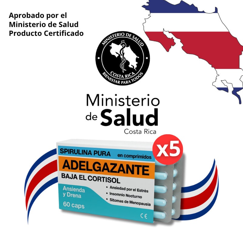 Integratore di spirulina pura per aiutare a perdere peso e ridurre il cortisolo.